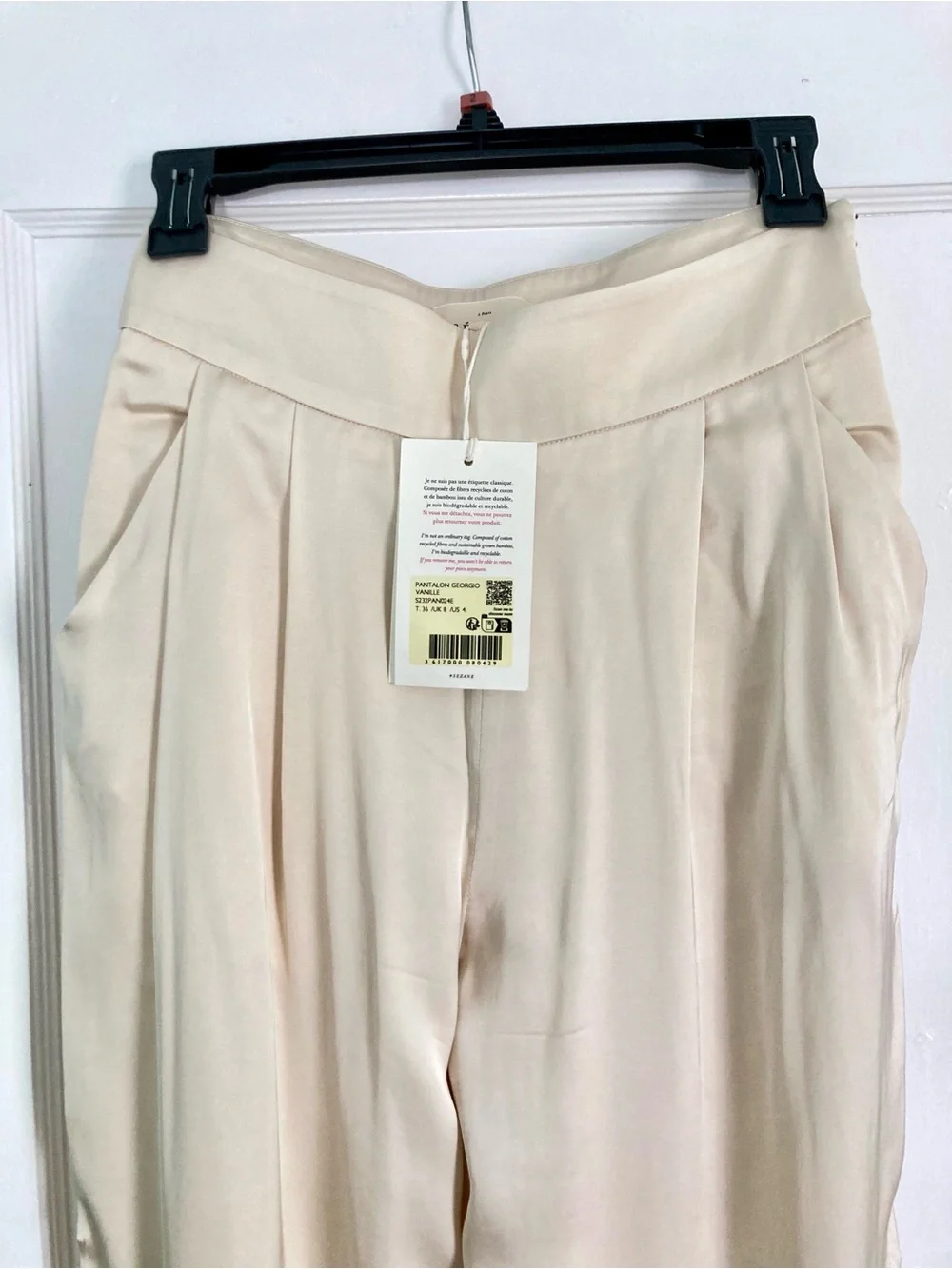 Sezane Georgio Trousers Vanilla size 36 - Picture 4 of 7